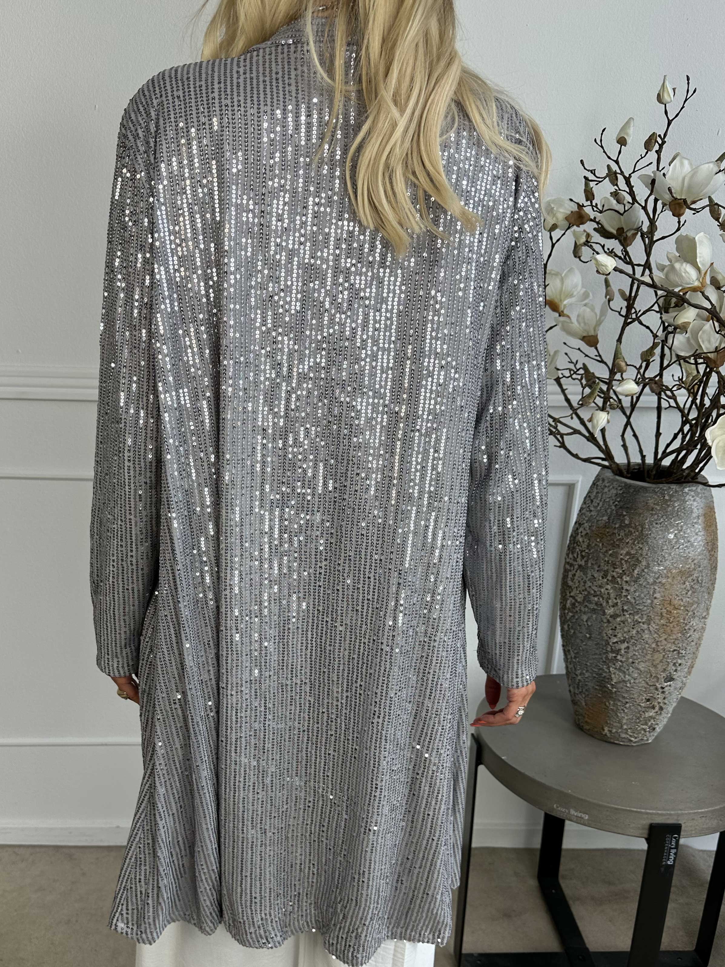 Rosa Glitter - Kofta med paljetter